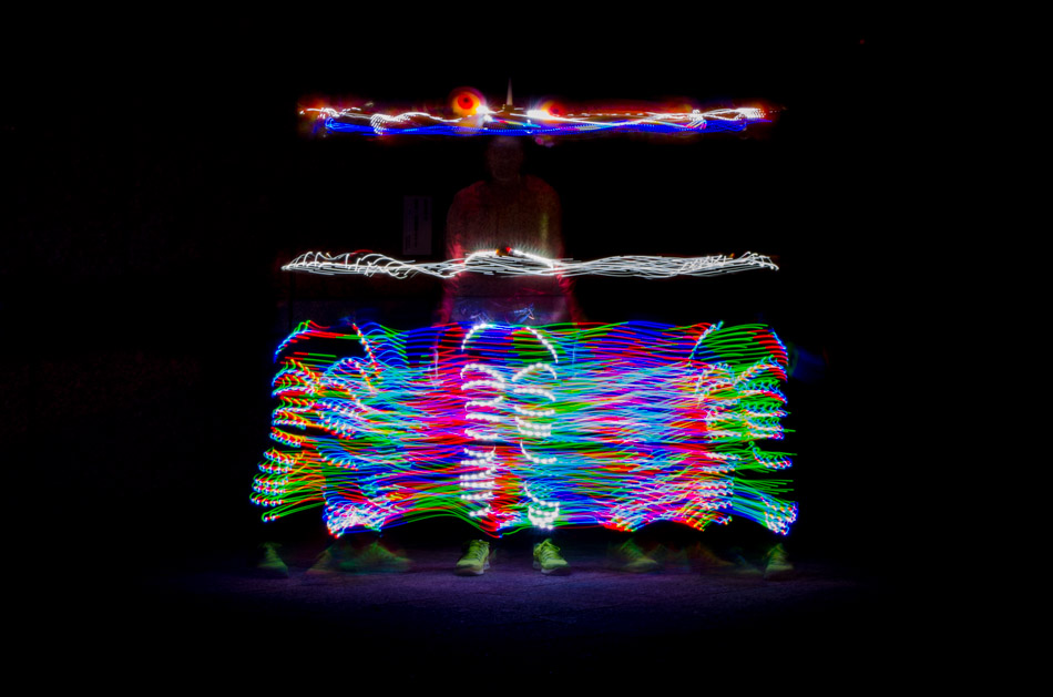 The Art of Running: LED Traces